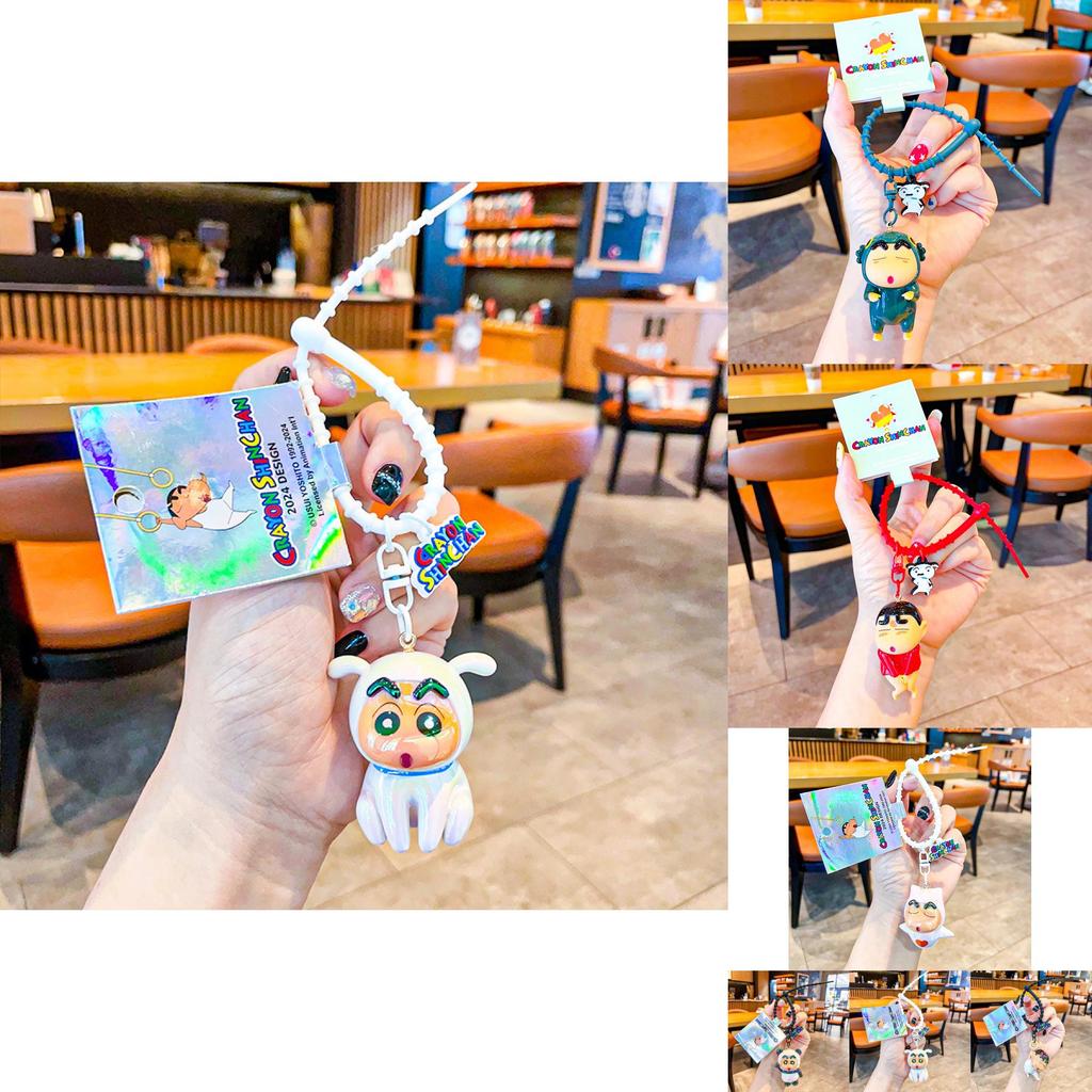 Colorful Crayon Shin-chan Keychain Set With Unique Designs For Fun And Playful Key Accessories