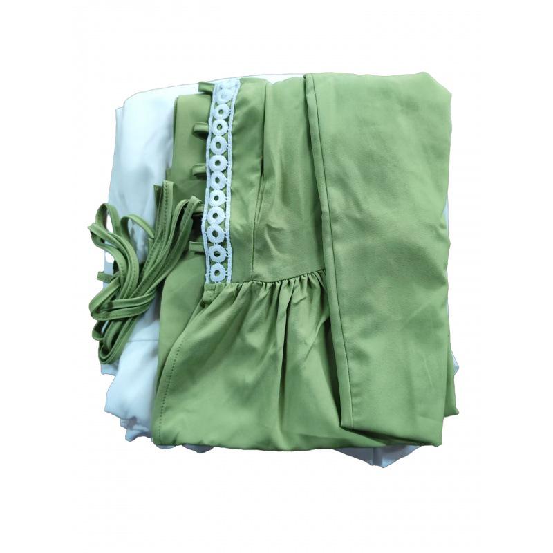 Medieval Renaissance Lace-Up Corset Dress - European & American Vintage Halloween Costume.