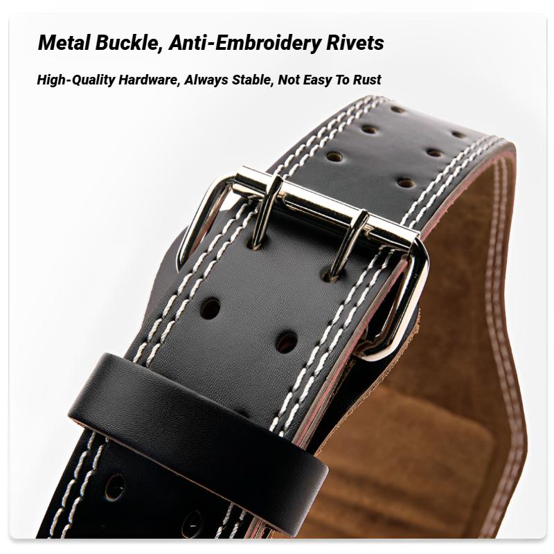 Professional Waist Support Sports Safety Belt Protection Fitness Deep Squat Weightlifting Training Cowhide Weightlift Deadlift