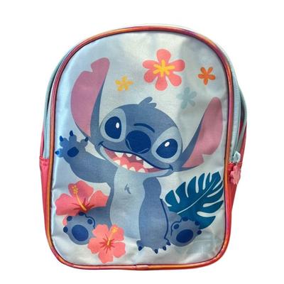 Rucsac Grădiniță Stitch 25cm - Ușor - 1 Buzunar - Design Disney Tropical - Mixt