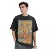 Tantric Buddhist Deity Buddhism God Buddha Washed T Shirts Oversized Short Sleeve Hip Hop T-Shirt Streetwear Tops Tees
