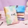 Leather Lined Diary with Lock for Girls Boys Women Lockable Notebook Leather Journal with Combination Lock 145x215mm