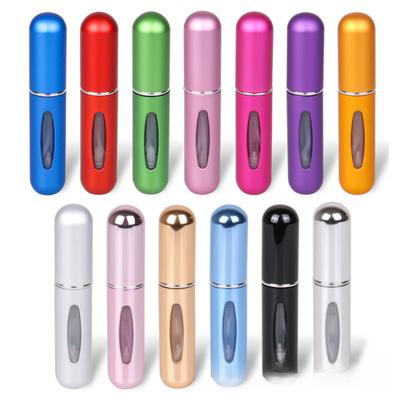 1 Stück Tragbare 5 ml Mini Selbstpumpende Parfümflasche Flasche Flasche Nachfüllbare Sprühflasche Aluminium Parfüm Leere Flasche