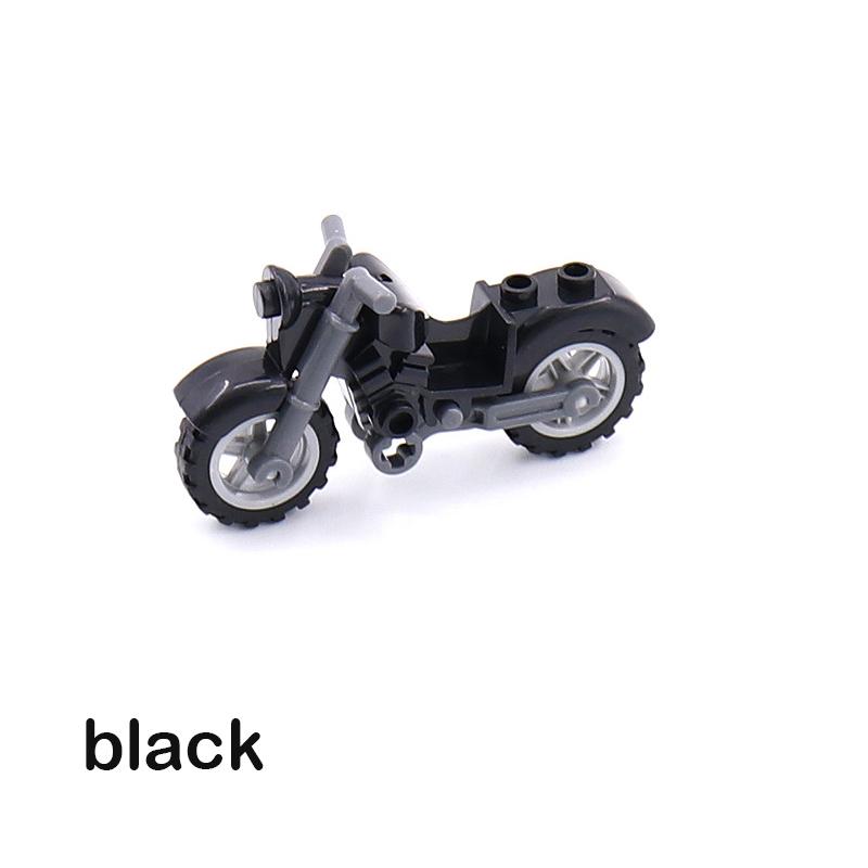 Military Motorcycle Building Block Vehicle Model Figures Accessories Soldiers WW2 Transportation Facility Police SWAT Toys