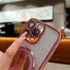 Glitter Mirror Stand Holder Case for iPhone 17 Air 16 15 14 13 12 11 Pro Max Plus Lens Protect Gradient Plating Cover