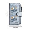 Cute Cartoon Duck Print Long Wallet Fashion Multi Card Holder Purse