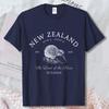 T-shirt Vintage Coordonné Kiwi d'Océanie Souvenir de Voyage Océanie Estampe Tee Fierté Nationale Décontracté Homme Femme Hauts en Coton
