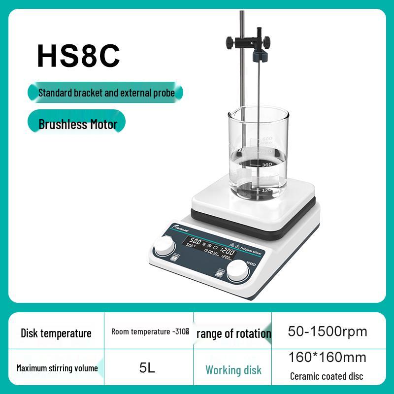 Digital Magnetic Stirrer with Temperature Control and Heating Platform