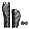 GORIX Bicycle Carbon Fiber Pattern Long and Short Pair X for Cross and Paired with Short Suitable for Cross and Mini Velo X Short Grips, (GX-BONC6