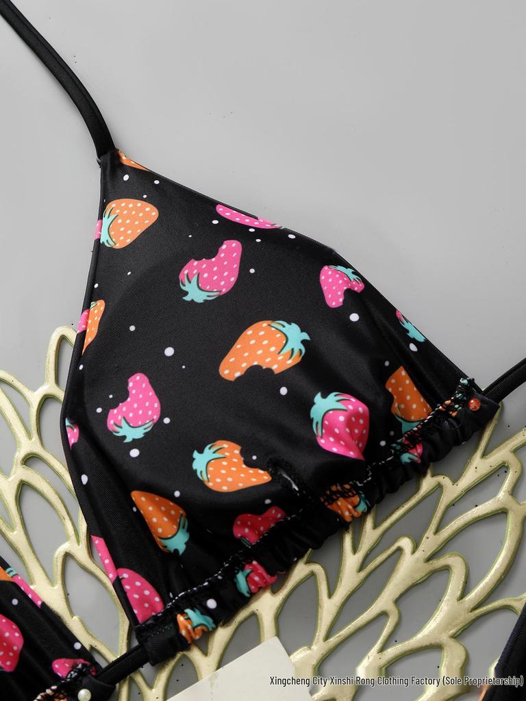 European & American 2026 Hot Style Sexy Split Thong Bikini Swimwear