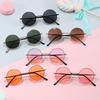 Kids Fashion Sunglasses with UV400 Protection Round Frame Children's Glasses Trendy Sun Shades for Beach Daily Sun Protection
