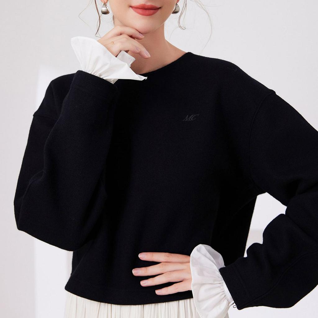 Ruched Collar Ruffled Renaissance Lapel Collar Wrist Cuffs for Shirt Blouse Decorative Spread False Collar