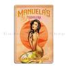 The Babes Of Bourbon Vol  Vodka Vixen Edition Sexy Vintage Pinup Art Illustration Metal Plaque Poster Living Room Club Bar