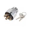 Tractor Ignition Switch 66021 55140 Aluminium Alloy Start Switch with 2 Keys Replacement for Kubota Tractors M4030 M4700
