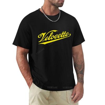 Men Brand T-shirts Velocette T-Shirt Funny T Shirts Short T-shirt Boys Animal Print Shirt T Shirt Men Brand Top Tee-shirt