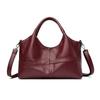 Elegant Soft Leather Crossbody Bag Multi-Compartment Large Capacity Shoulder Bag Handle Messenger Bag Female