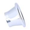 2.6in Cold Air Intake Turbo Horn Velocity Stack Adapter CNC Aluminum Car Modification Part Silver