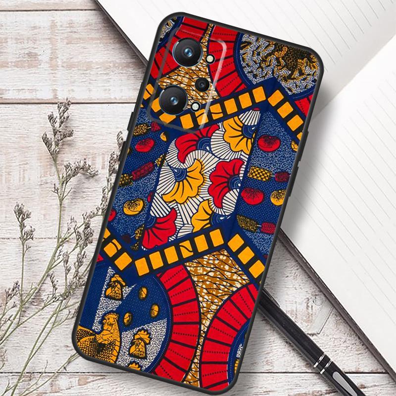 African Style Fabric Print For Realme C75 C67 C61 C55 C53 C51 C21Y C25S GT 7 5 6 Pro GT 6T 10 11 12 13 14 Pro Plus Case