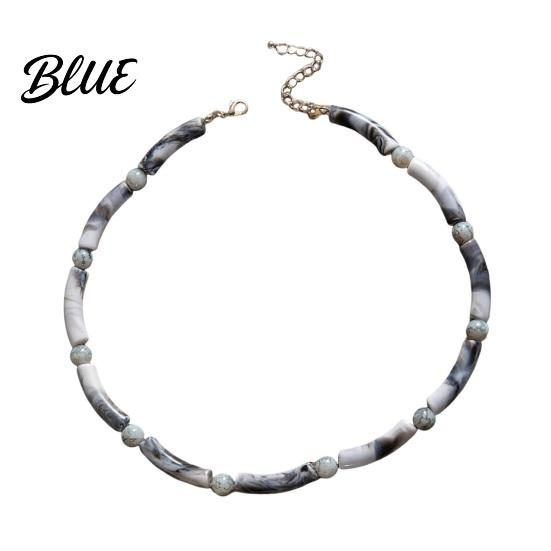 Handcrafted Bead Necklace for Women Bohemian Special-Shaped Beads Beach Special-shaped