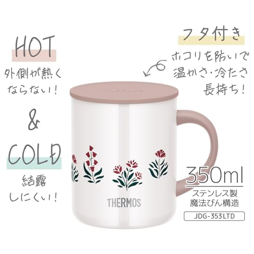 Thermos Vacuum Insulated Mug, 350ml, Red, JDG-353LTD R