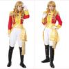 [NOOLOR] The Rose of Versailles Oscar Military Uniform, Captain of the Imperial Guard Cosplay Costume (Size M, Red)