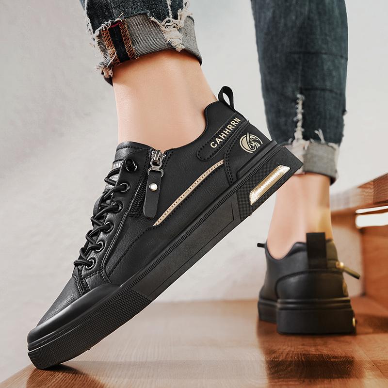 CYYTL Herrenschuhe Skateboard-Sneakers Casual Tennis Outdoor Leder Wandern Sport Laufen Plateau Slipper Designer Luxus Sommer