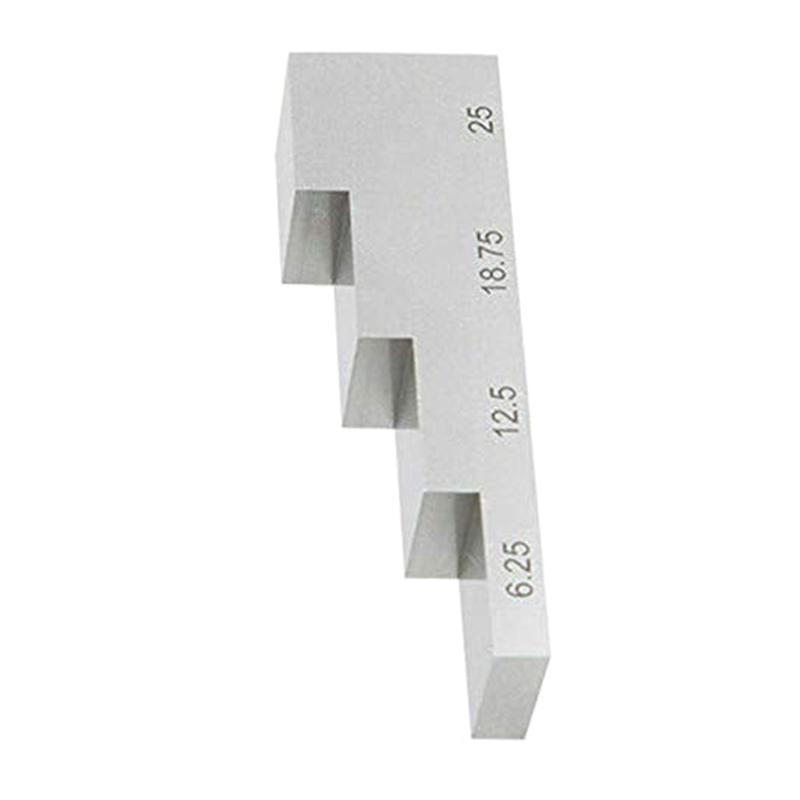 4 Step 6.25mm 12.5mm 18.75mm 25mm Test Calibration Block 1018 Stainless Steel Thickness & Linearity-Calibration Use