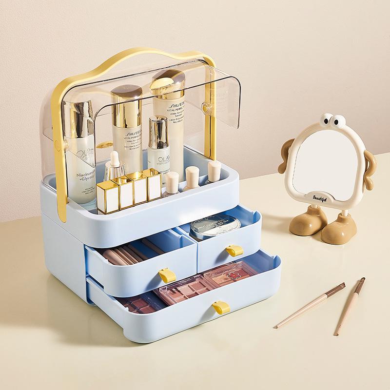 High-Capacity Skincare & Cosmetic Organizer for Vanity Table