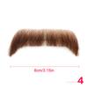 100% Human Hair Beard Lace Mesh Beard Shallow Short Realistic Fake Moustache For Men Makeup Facial Hair Hand Made By Invisible