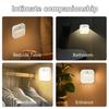 Motion Sensor LED Cabinet Light Rechargeable Cordless Night Light Stick-on Wall Lamp Stair Hallway Bedroom Decor Kitchen Lights