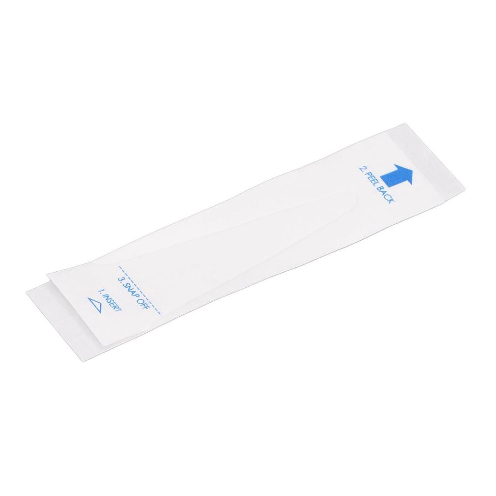 50PCS Thermometer Probe Cover PE Film Paper 9.5x2.5cm Disposable Accurate Reliable Thermometer Probe Cover Set