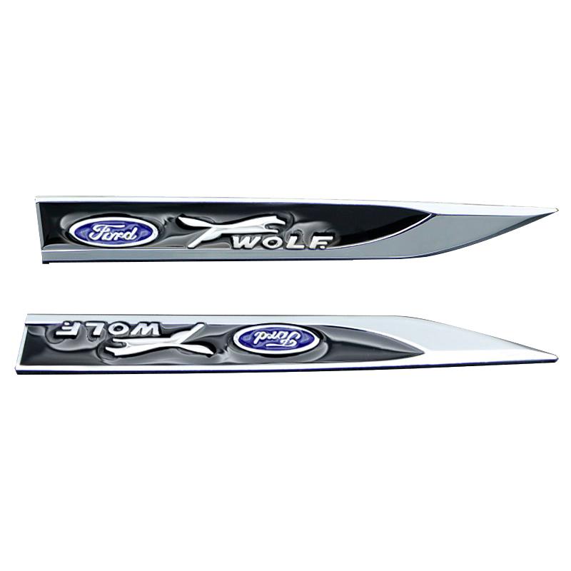 2 шт. Автомобильные Хромированные Модифицированные Боковые Дверные Лезвия Наклейки на Кузов Автомобиля Для Ford ST FOCUS 2 3 Mondeo Fiesta Kuga MK2 MK3 MK4 Ecosport
