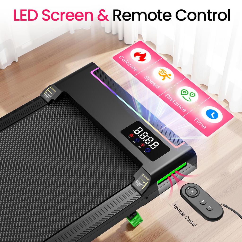 Akluer P03B Walking Pad, Under Desk Treadmill with Remote Control