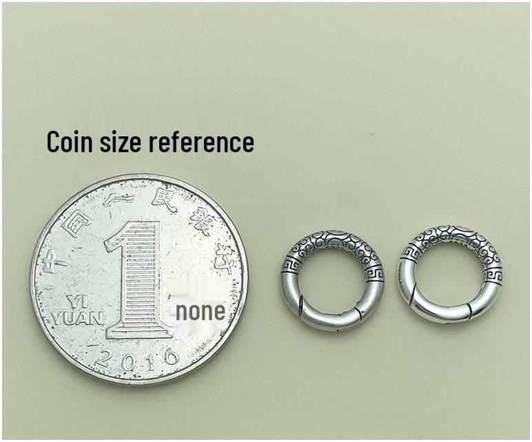 S925 Sterling Zilver Ruyi Wolk Connector: Ronde Ring, Veer Sluiting, Geweven Kaart voor Armband & Ketting.