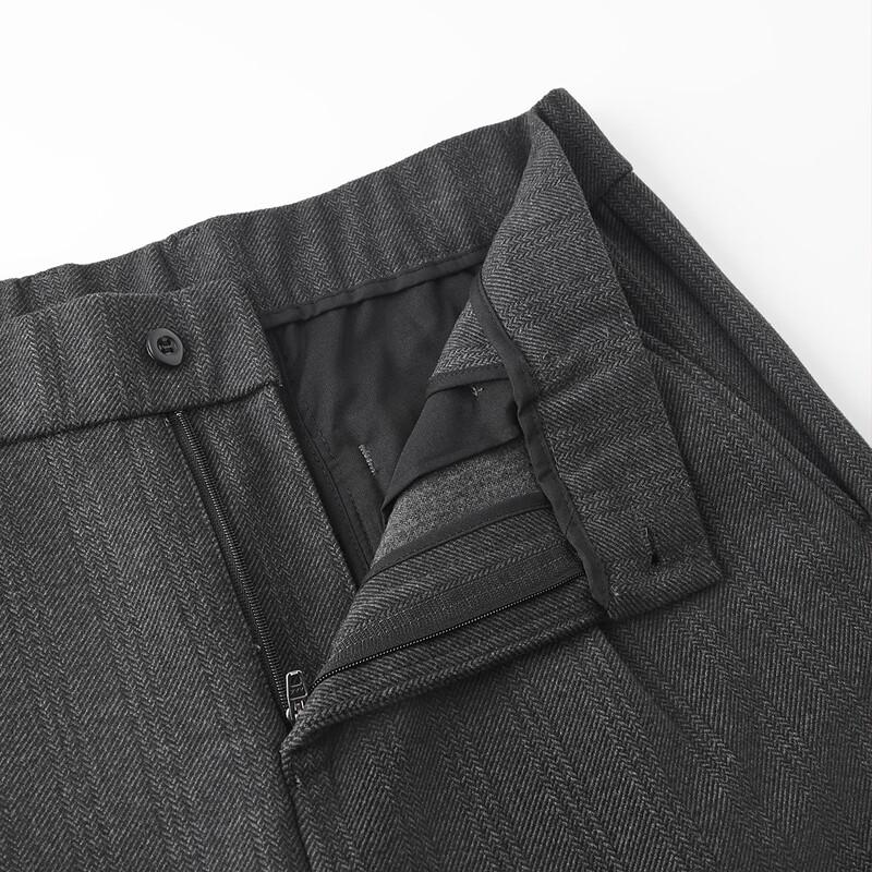 FIRS Men's Thickened Business Casual Straight-Leg Trousers