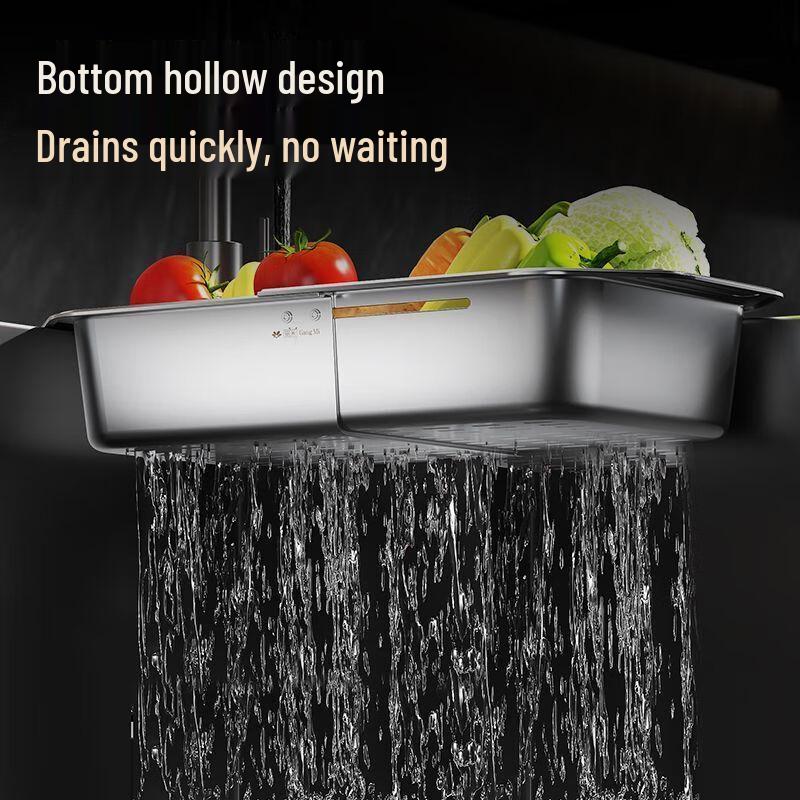 Bayco 304 Stainless Steel Expandable Over-Sink Dish Drying Rack