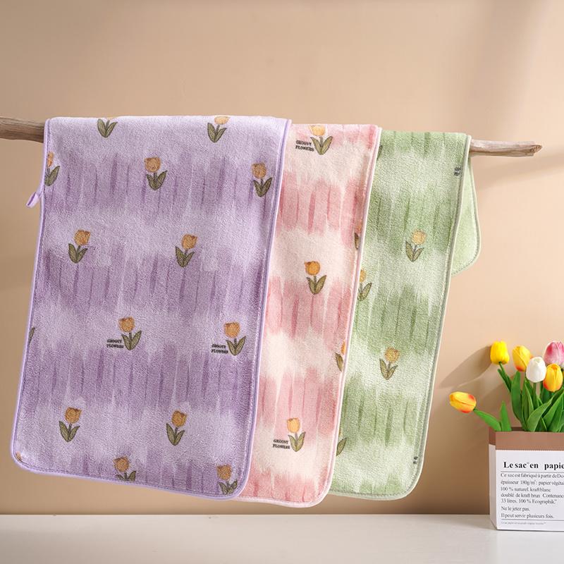 Korallfleecehandduk 75*35 mjuk och luddar inte mer än ren bomull absorberande tvättlapp badhandduk herr och dam par ansiktshandduk 2/3/4/st