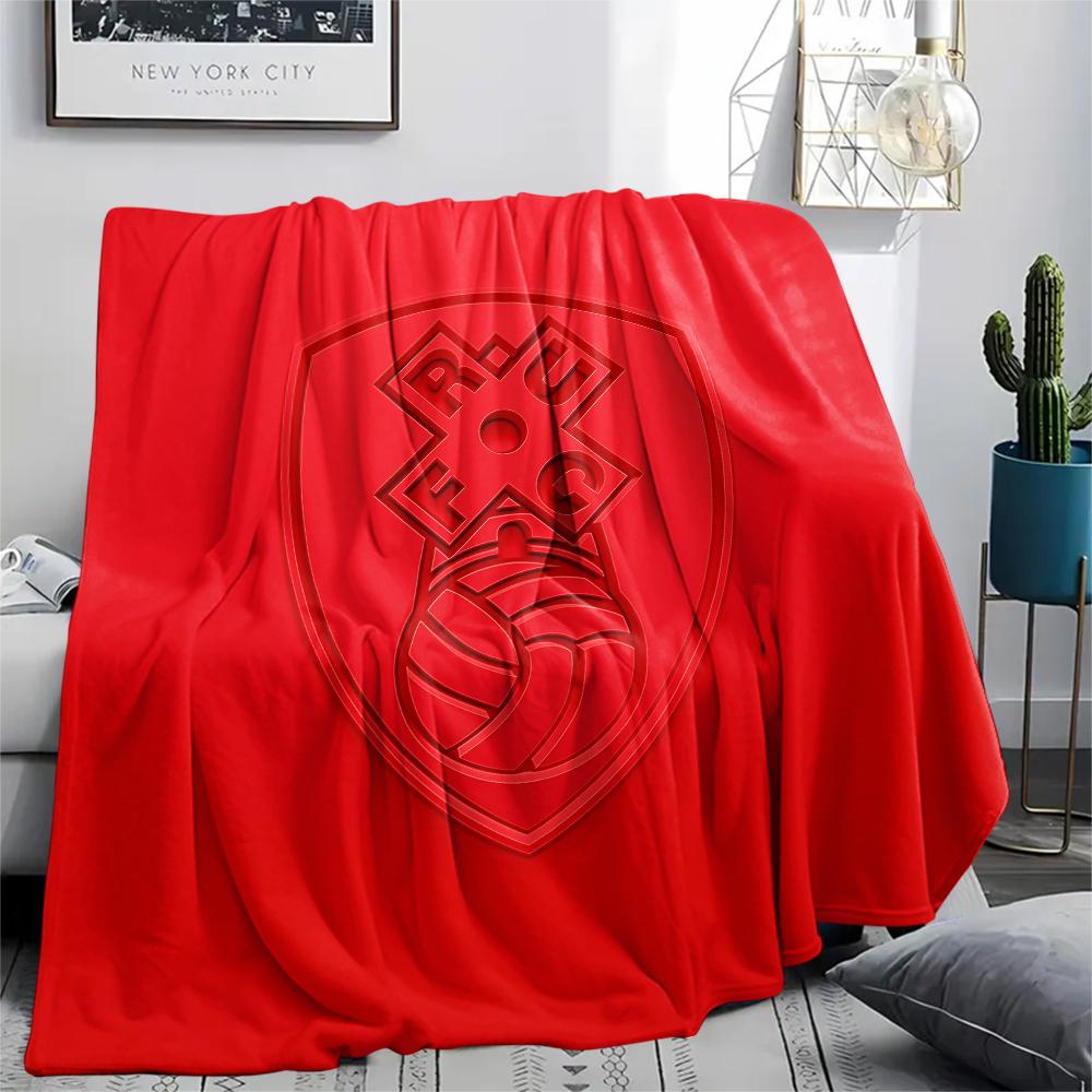 

Rotherham United badge,pattern Flannel Blanket, High quality Comfortable for All Seasons, Home Decor, Warmth and Comfort, Perfect for Gifts. 80cm x 120cm