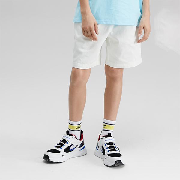 Skechers Bobs Comfortable Outdoor Velcro Kids Casual Shoes Kids Casual Shoes Red Blue White 405257L-WBMT