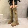 Boots Women's Autumn 2025 Versatile Skinny Retro Temperament Thickness High Over Knee Fashion Boots