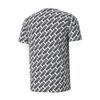 Puma T-shirt Unisex a Maniche Corte con Stampa Integrale Morbida e Comoda Top Bianchi 588829-02