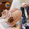 Children Ankle Boots Warm Non-slip Girls Snow Boots with Cute Mouse 2024 Winter New Fashion Kids Short Boots with Thick Fur