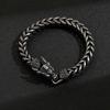 European American New Domineering Dragon Head Stainless Steel Bracelet Retro Dark Personality Trendy Accessory