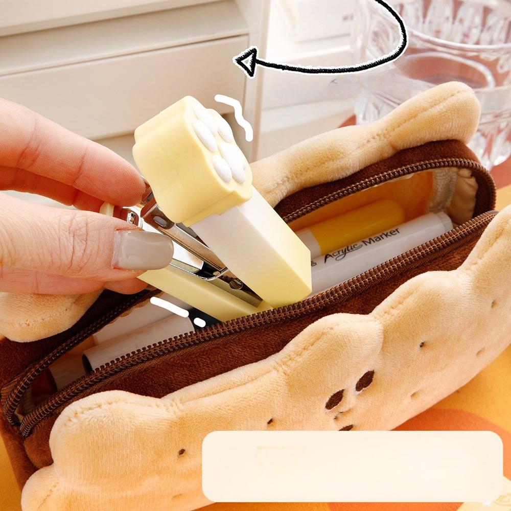 Gradual Gradient Macaron Color Mini Cat Paw Easy-to-use Stapler for Student Office Portable Binding Supplies Stapler