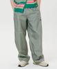WAIKEI Nylon Wide Track Pants Mint