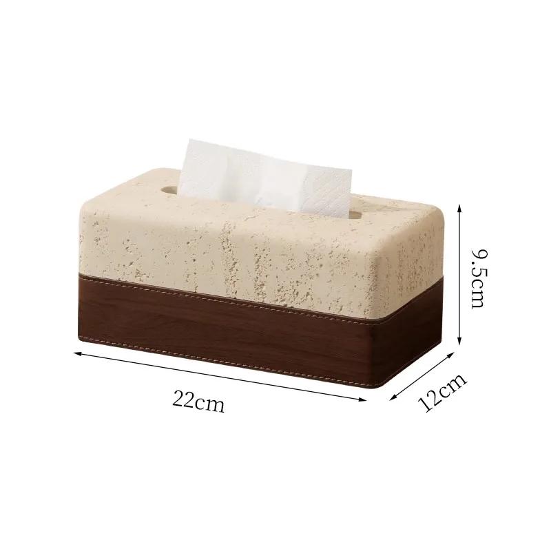 Beige Retro Cave Stone Soap Dispenser, Bathroom Accessories, Shampoo Dispenser, Storage Tray, Tissue Box, Toothbrush Holder