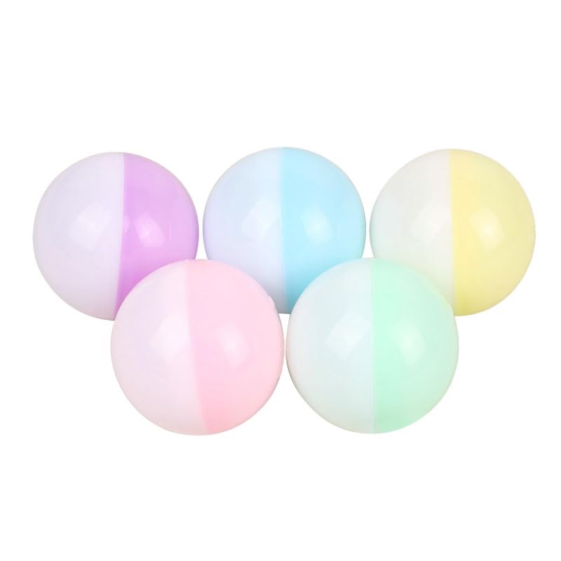 Gachapon Set of Pastel Small Item Storage Capsules, 50mm, 50, Colors, Assorted, Colorful, Cute, Fun, Event, Game, Festival, Prize, Handmade, Wrapping,