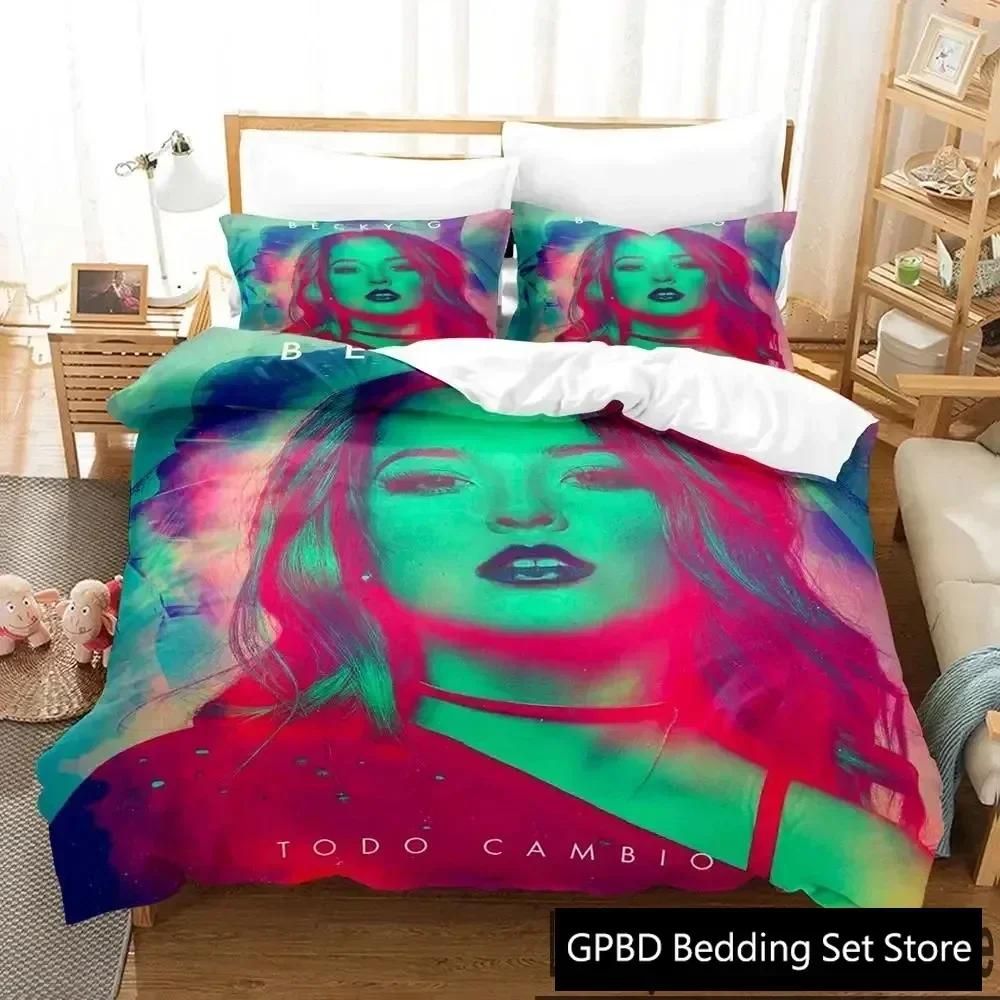 

New 3D Print Sexy Girls Becky G Comfortable Duvet Quilt Cover Pillowcase Bedding Set Children Bedroom Decoration Home Textile 70x133cm 2pcs