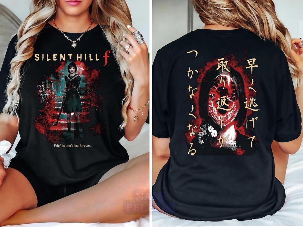 Retro Silent Hill Tshirt Horror Video Game Tshirt Chiko Shimizu Tshirt Horror Retro Horror Video Game Tshirt