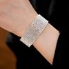 Exquisite Diamond-Inlaid Multi-Layer Elastic Bracelet: Elegant, Fashionable Hand Jewelry